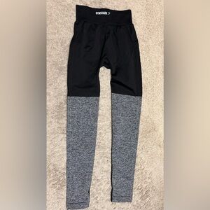 Gymshark Colorblock Leggings Black & Gray Women’s Size S EUC